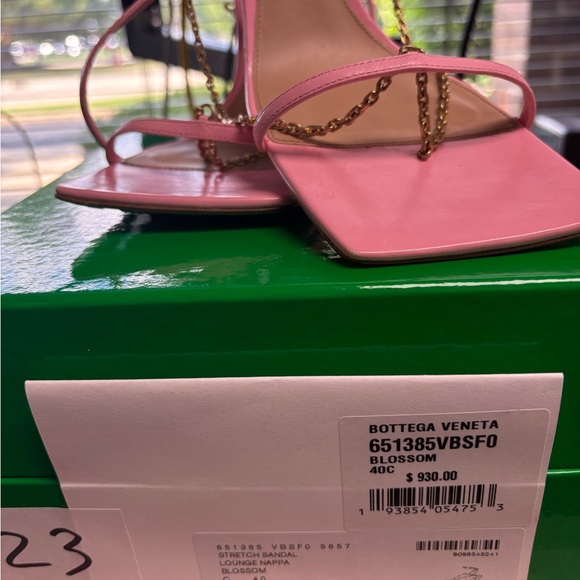 Bottega Veneta Pink Chain Heels